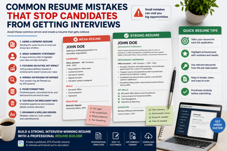 Common Resume Mistakes That Stop Candidates from Getting Interviews