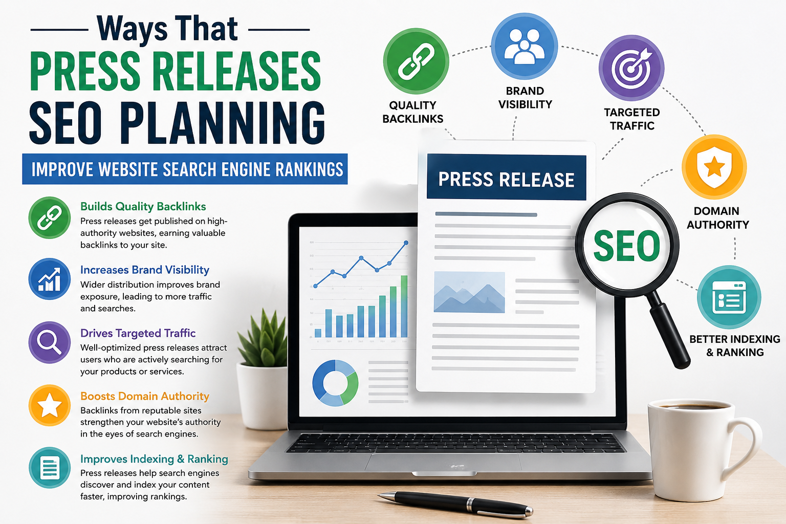 Ways That Press Releases SEO Planning Improve Website Search Engine Rankings